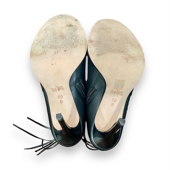 Coach Black Leather Lolita Booties - Size 7.5B, Worn Once! - Picture 4 of 5